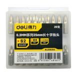得力（deli）6.3MM系列工具螺丝批头 （1支价格） DL251103-6.3MM系列50mm长3.0 1