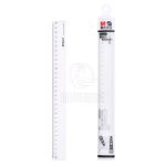 晨光(M&G) 30把/盒 文具30cm透明塑料学生直尺考试办公绘图制图刻度尺子单把装ARL96005