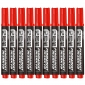得力(deli) 10支/盒 6881粗头物流油性记号笔大头笔10支/盒办公用品红色