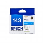 爱普生（EPSON）T143墨盒T1431/2/3/4（适用900/960FWD/7018）打印机 T1432青色墨盒 (约755页)