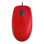 罗技（Logitech）M110 有线静音鼠标 台式机笔记本有线鼠标 家用办公USB静音鼠标 M110有线静音鼠标 红色