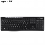 罗技（Logitech） K270 键盘 无线键盘 办公键盘 优联 笔记本键盘 全尺寸 黑色