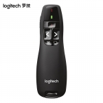 罗技（Logitech）R400无线演示器PPT翻页笔演示笔激光笔电子投影笔黑色