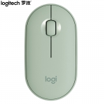 罗技（Logitech） Pebble蓝牙静音鼠标鹅卵石无线双重连接静音舒适商务办公薄荷绿