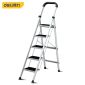 得力（deli）家用可折叠梯子工程梯子双层钢管多功能人字梯 五步梯 DL509005