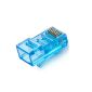 酷比客（L-CUBIC） 超5类非屏蔽水晶头 8P8C 蓝色 100只/盒 LCLNC5PLUGBU