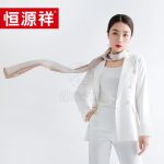 恒源祥  礼业HYXSJ1008  真丝双层领巾韩版条纹 15*150