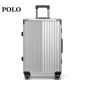 POLO 拉杆箱轻音飞机轮行李箱登机箱旅行箱男女通用密码箱Polo080681 太空银 20寸
