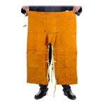 威特仕 44-2436牛皮单前幅电焊工作裤金黄色（1条）91厘米
