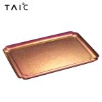 TAIC钛度 纯钛茶托盘 TCP-T280 枫叶红