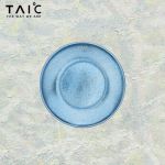 TAIC钛度 纯钛餐具餐碟盘子家用圆盘轻量便携零食盘TZSP-T175 莫奈·瀚海蓝