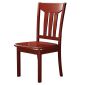 悦山 办公洽谈椅培训椅公寓家用靠背椅红棕色 W400*D400*H900 张