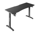 傲风（AutoFull） A4电竞电脑桌  电动升降桌 电脑桌台式家用办公书桌游戏桌子 1.2米黑RGB灯效