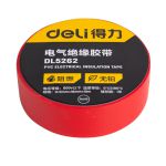 得力（deli）PVC电气绝缘胶带  红色  DL5262    0.13mm*18mm*10m