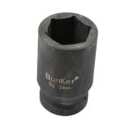 邦克（Bunker） 3/4寸（19mm）工业级气动套筒80mm长重型加厚六角套筒风炮套筒（套筒34mm×80mm）