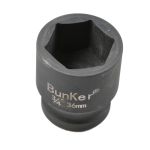 邦克（Bunker） 3/4寸（19mm）工业级气动套筒56mm长重型加厚六角套筒风炮套筒（套筒36mm×56mm）