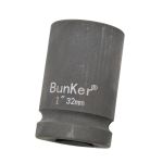邦克（Bunker） 1寸工业级气动套筒80mm重型加厚六角套筒电动扳手套筒风炮套筒（套筒80mm*32mm）