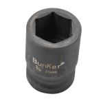 邦克（Bunker） 3/4寸（19mm）工业级气动套筒56mm长重型加厚六角套筒风炮套筒（套筒26mm×56mm）