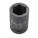 邦克（Bunker） 3/4寸（19mm）工业级气动套筒56mm长重型加厚六角套筒风炮套筒（套筒27mm×56mm）