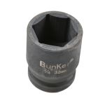 邦克（Bunker） 3/4寸（19mm）工业级气动套筒56mm长重型加厚六角套筒风炮套筒（套筒32mm×56mm）