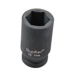邦克（Bunker） 3/4寸（19mm）工业级气动套筒80mm长重型加厚六角套筒风炮套筒（套筒30mm×80mm）