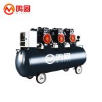 鸣固无油空压机220V大型压缩机维修木工钉枪打气泵 1680W*3-120L 钉枪
