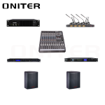 ONITER（欧尼特） 50平米专业影院、室内、音响配套设备 无线麦克风NT-804M 1套、专业音箱M-8 2只、专业功放ST250 1台、调音台NT-8T 1台、数字音频处理器NT36 1台、电源时序器PC-8 1台
