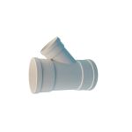 米朗 PVC排水管材管件下水管配件45°异径斜三通D110*50mm5个起订