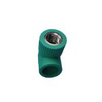 米朗 ppr水管配件管材管件绿色环保管件内牙弯头90°20*1/2绿色10个起售
