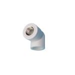 米朗 ppr水管配件管材管件白色环保管件内牙弯头90°25*1/2白色10个起售