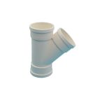 米朗 PVC排水管材管件下水管配件45°等径斜三通D75mm10个起订