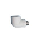 米朗 ppr水管配件管材管件白色环保管件外牙弯头90°32*1/2白色10个起售