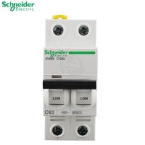 施耐德电气（Schneider Electric）空开断路器 空气开关 A9系列空开 IC65N 2P断路器 小型空气开关 双片 2P总闸开关 63A（个）