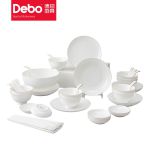 徳铂（Debo） 铂布林根餐具套装陶瓷碟碗勺盘46件套 DEP-802
