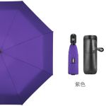 左都（ZUODU） 自动雨伞全自动折叠晴雨伞女小巧便携迷你超轻男五折伞自太阳伞营 紫色