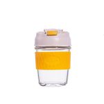 迪乐贝尔（Diller）    高硼硅玻璃保温杯双饮型350ML 399MLH534黄色