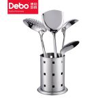 徳铂（Debo） 蒙斯特厨房烹饪用具5件套不锈钢锅铲漏勺饭勺汤勺 DEP-131