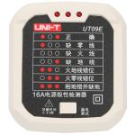 优利德（UNI-T）UT09E 验电器 插座插排测试仪 电源极性检测器 多功能漏电开关测试 16A