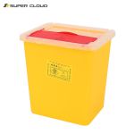 舒蔻医疗利器盒锐器盒黄色多规格垃圾桶医院诊所一次性废物收纳桶 方形桶8L【10个装】