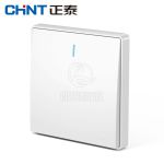 正泰（CHNT）开关插座面板窄边框大面板86型墙壁二三插电源NEW2W强电系列象牙白 一开多控