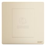 正泰（CHNT）插座墙壁面板二三插座电源86型无边框大面板 NEW2S爱度系列香槟金 强电系列 空白面板