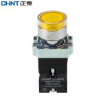 正泰（CHNT）NP2-BW3561-24V-LED 带灯平钮 黄色 直接式 常开