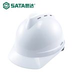 世达（SATA）TF0101B V顶标准型安全帽-蓝色 单个装 TF0202W V型ABS-白色 V顶ABS透气安全帽-白色 单个装