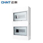 正泰（CHNT）NX30-20 配电箱家用强电箱空开箱装断路器强电布线箱 （双排）明装式电表箱（箱体）