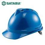世达（SATA）TF0101B V顶标准型安全帽-蓝色 单个装 TF0202B V型ABS-蓝色 V顶ABS透气安全帽-蓝色 单个装