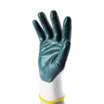 世达（SATA）丁腈劳保手套  掌浸防滑耐油耐磨  工地工作干活手套1双（7寸）FS0401