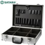 世达（SATA）16寸2多功能铝合金工具箱维修安装工具箱03601 03601