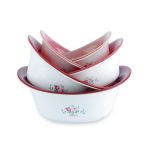 多样屋（TAYOHYA）花园玫瑰果盘保鲜盒碗十件套 TA110201105ZZ