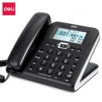 得力（deli) 20台/箱 电话机座机固定电话办公家用30°倾角来电显示790黑一年质保