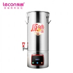 乐创(lecon) 商用现磨不锈钢桶豆浆机40L大容量大型早餐加热磨浆机 LC-J-DJ40L